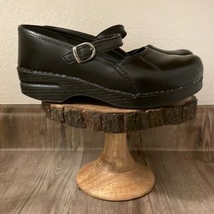 Dansko Mary Jane Clogs Black EU 38